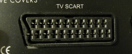 A SCART socket A SCART socket